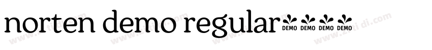 norten demo regular字体转换